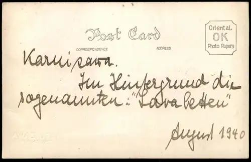 ALTE POSTKARTE KARUIZAWA TSUCHIYA 1940 NAGANO Monument Bashyo ? VULKAN Vulcan volcano volcan postcard cpa Ansichtskarte