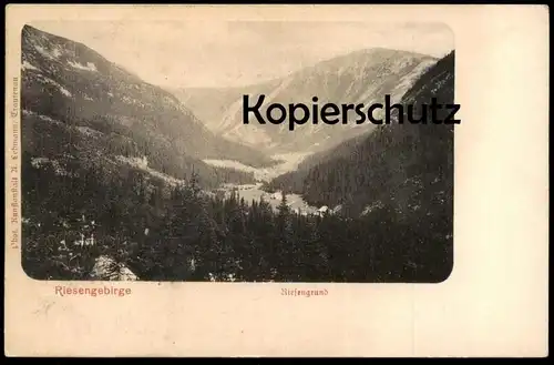 ALTE POSTKARTE RIESENGEBIRGE RIESENGRUND Obri Dul Krkonose Schlesien cpa AK Ansichtskarte postcard
