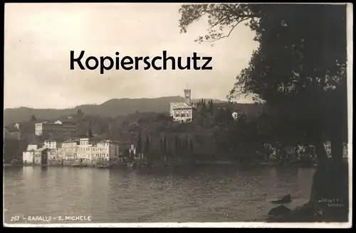 ALTE POSTKARTE RAPALLO S. MICHELE Sciutto Genova Liguria Ligurien Italia italy AK cpa postcard Ansichtskarte