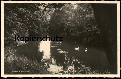 ALTE POSTKARTE PARTIE IN RUNDHOF STANGHECK Gelting Wassergraben postcard cpa AK Ansichtskarte Schleswig-Holstein