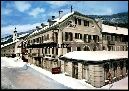 ÄLTERE POSTKARTE NIEDERDORF VILLABASSA HOTEL EMMA PUSTERTAL VAL PUSTERIA Dolomiti Italia Ansichtskarte Ak cpa postcard