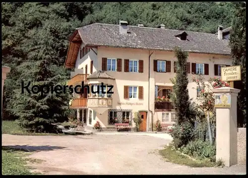 ÄLTERE POSTKARTE NALS-NALLES PENSION ZUM ROSENBAUM STRECKE BOZEN MERAN Dolomiti Italia Ansichtskarte AK cpa postcard