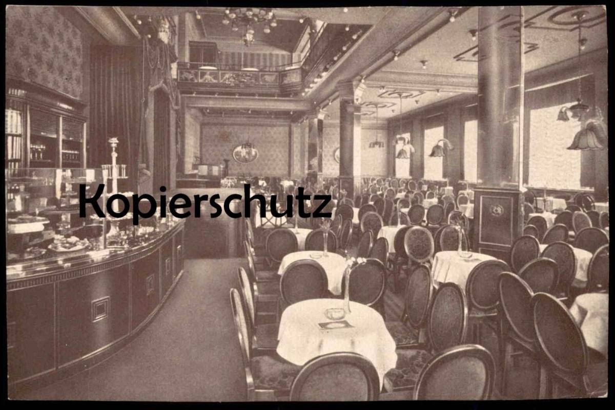 ALTE POSTKARTE CHEMNITZ INNERES EINER GASTSTÄTTE GASTHOF RESTAURANT