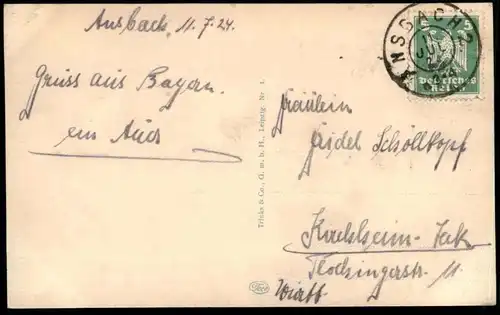 ALTE POSTKARTE ANSBACH SCHLOSSPLATZ MIT BRUNNEN Schloss chateau castle Luitpoldkunstbrunnen Ansichtskarte cpa postcard