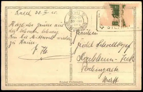 ALTE POSTKARTE UMGEBUNG BASEL'S WEG NACH RIEHEN-WEIL ETUDE AUX ENVIRRONS DE BALE postcard cpa AK Ansichtskarte