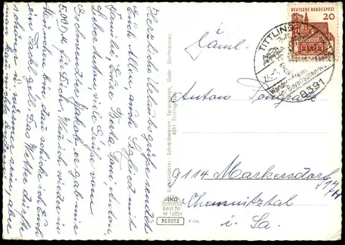 ÄLTERE POSTKARTE GRUSS AUS TITTLING BAYERISCHER WALD Bayern postcard Ansichtskarte AK cpa