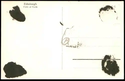 ALTE POSTKARTE DAMPFER EDINBURGH FIFTH OF FORTH BRIDGE Brücke pont steam ship Schiff postcard Ansichtskarte cpa AK