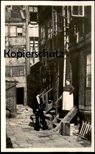 ALTE KARTE HAMBURG VERM. GÄNGEVIERTEL KRAMERAMTSSTUBEN HANDWERKER FRAU Foto photo Ansichtskarte cpa photo