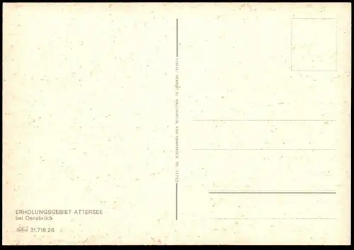 ÄLTERE POSTKARTE OSNABRÜCK ATTERSEE ERHOLUNGSGEBIET Ansichtskarte AK postcard cpa