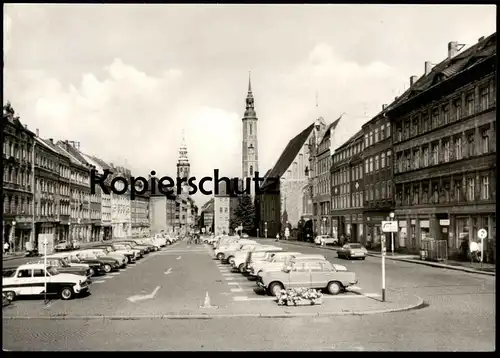 ÄLTERE POSTKARTE GÖRLITZ LENINPLATZ Autos cars Auto car Zgorzelec Ansichtskarte postcard cpa