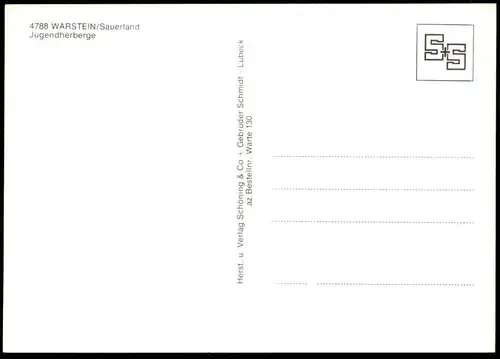 ÄLTERE POSTKARTE WARSTEIN JUGENDHERBERGE youth hostel auberge de jeunesse Sauerland Ansichtskarte AK cpa postcard