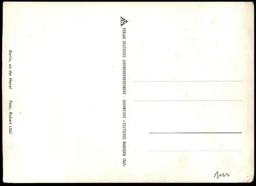 ÄLTERE POSTKARTE BERLIN AN DER HAVEL GRUNEWALDTURM Boote Segelboote Schiffe ships cpa postcard AK Ansichtskarte