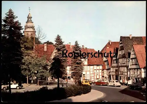 ÄLTERE POSTKARTE SALZUFLEN MIT AUTOS KARMANN GHIA VW KÄFER Opel Ansichtskarte postcard cpa AK