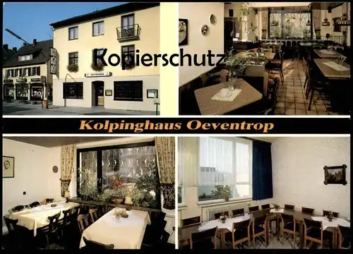 ÄLTERE POSTKARTE KOLPINGHAUS OEVENTROP INHABER P. BURKERT ARNSBERG 2  Kolping Ansichtskarte AK cpa postcard