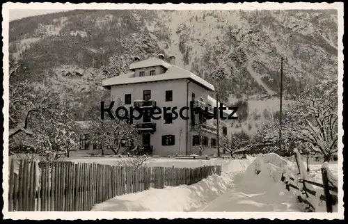 ÄLTERE POSTKARTE ALBERGO AQUILA NERA MORTER WINTER Latsch Laces Vinschgau Bozen Bolzano AK Ansichtskarte cpa postcard