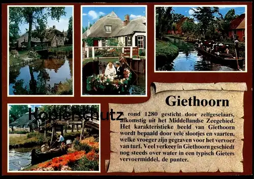 ÄLTERE POSTKARTE GIETHOORN CHRONIK Chronikkarte chronique chronicle storycard Ansichtskarte cpa postcard