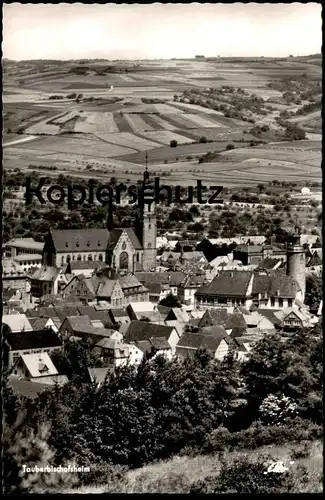 ÄLTERE POSTKARTE TAUBERBISCHOFSHEIM TOTALANSICHT GESAMTANSICHT TOTAL BLICK AUF DEN ORT AK postcard Ansichtskarte cpa