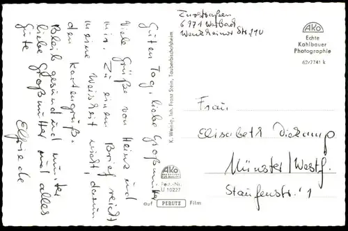 ÄLTERE POSTKARTE TAUBERBISCHOFSHEIM TOTALANSICHT GESAMTANSICHT TOTAL BLICK AUF DEN ORT AK postcard Ansichtskarte cpa