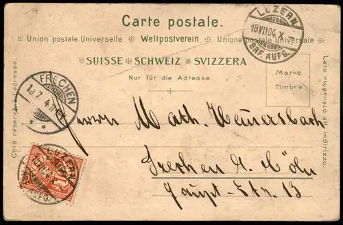 ALTE POSTKARTE APPENZELLERTRACHTEN APPENZELL APPENZELLER TRACHTEN traditional costume suisse cpa postcard Ansichtskarte