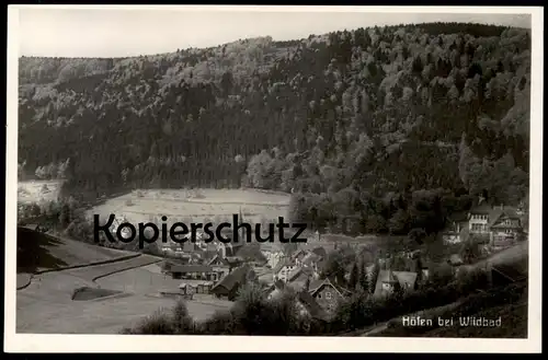 ALTE POSTKARTE HÖFEN BEI WILDBAD TOTALANSICHT Baden-Württemberg AK Ansichtskarte cpa postcard