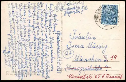 ÄLTERE POSTKARTE FINSTERWALDE VVN DENKMAL monument Ansichtskarte postcard AK cpa