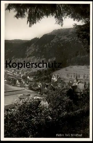 ALTE POSTKARTE HÖFEN BEI WILDBAD TOTALANSICHT Baden-Württemberg AK Ansichtskarte cpa postcard