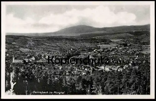 ÄLTERE POSTKARTE GERNSBACH IM MURGTAL TOTALANSICHT Gesamtansicht Panorama Total Ansichtskarte postcard cpa