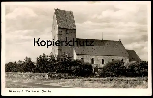 ALTE POSTKARTE INSEL SYLT KEITUMER KIRCHE KEITUM church église cpa AK Ansichtskarte postcard