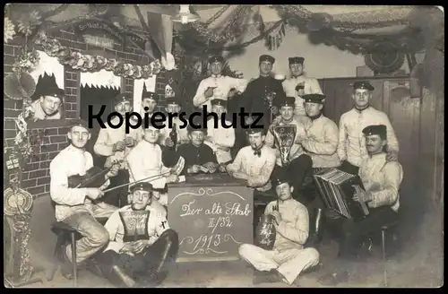 ALTE POSTKARTE RIESA DER ALTE STAB 1913 HUMOR SPIELBANK ZU MONTE-CARLO MILLION-VIERTEL Geige violin violon AK postcard