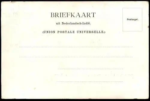 ALTE POSTKARTE SUMATRA SUMATRAS WESTKUST PADANG RIVER APENBERG GOUV. PAKHUIZEN Indonesia Indonesien postcard cpa AK