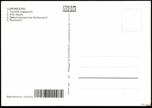 ÄLTERE POSTKARTE LUXEMBOURG HIER FINDET SICH SOVIEL GRÖSSE UND ANMUT LUXEMBURG Goethe cpa postcard AK Ansichtskarte