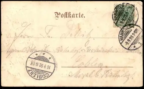 ALTE POSTKARTE HANNOVER LINDEN KAISERTAGE BEGRÜSSUNG KAISERIN KAISER KUTSCHE coach Ansichtskarte AK cpa postcard