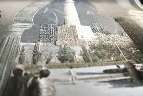 ÄLTERE POSTKARTE AL-HADBAA MINARET MOSUL versilbert silver plated Silber Iraq Mossoul cpa postcard AK Ansichtskarte