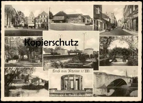 ALTE POSTKARTE GRUSS AUS RHEINE FELDPOST 1939 EHRENMAL KAFFEE GESCHÄFT FENGEN... Ansichtskarte AK cpa postcard
