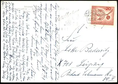 ALTE POSTKARTE STUTTGART SCHREMPP CAFÉ INNENANSICHT Ansichtskarte AK cpa postcard