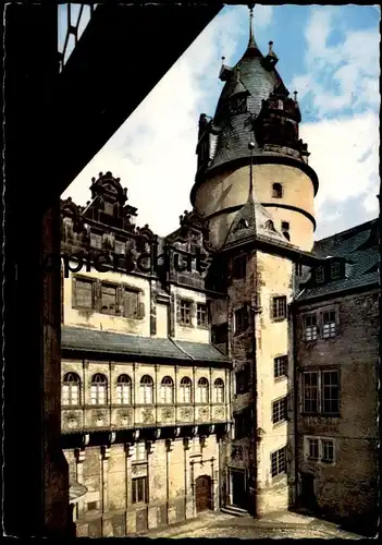 ÄLTERE POSTKARTE DETMOLD SCHLOSSHOF MIT STEINGANG SCHLOSS chateau castle AK cpa Ansichtskarte postcard