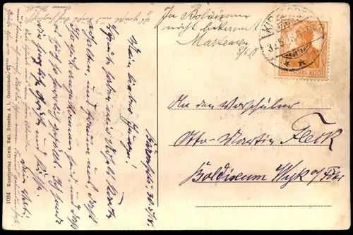ALTE POSTKARTE BÄRENFELS IM SÄCHSISCHEN ERZGEBIRGE VILLA STAUSS Villen 1918 Panorama Altenberg Ansichtskarte postcard AK