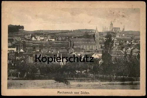 ALTE POSTKARTE MECHERNICH EIFEL VON SÜDEN cpa Ansichtskarte postcard AK