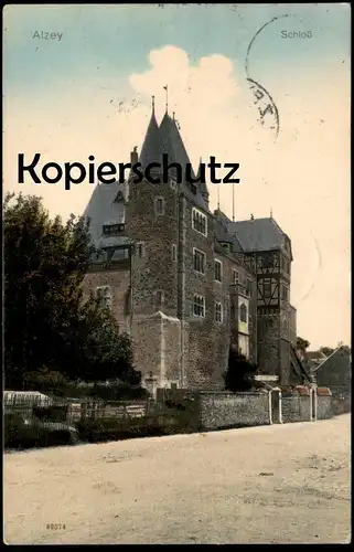 ALTE POSTKARTE ALZEY SCHLOSS 1912 chateau castle AK Ansichtskarte cpa postcard