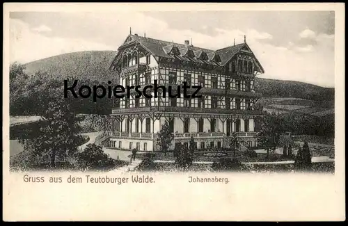 ALTE POSTKARTE GRUSS AUS DEM TEUTOBURGER WALDE JOHANNABERG BEI DETMOLD 1910 Ansichtskarte AK cpa postcard