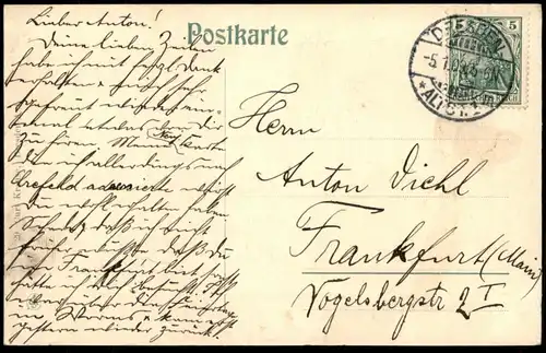 ALTE POSTKARTE DRESDEN HAUPTBAHNHOF KAISER-CAFÉ Bahnhof station gare Dampflok locomotive à vapeur steam train postcard