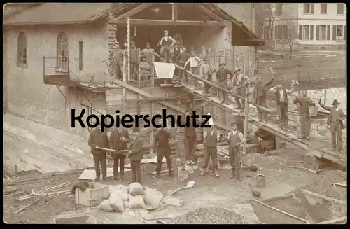 ALTE FOTO POSTKARTE LETMATHE HAUSBAU HANDWERKER ISERLOHN postcard cpa Ansichtskarte AK