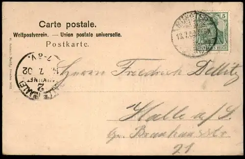 ALTE POSTKARTE MÜNSTER BURCHARD FREIHER VON SCHORLEMER-ALST DENKMAL Kränze Kranz Ansichtskarte AK postcard cpa monument