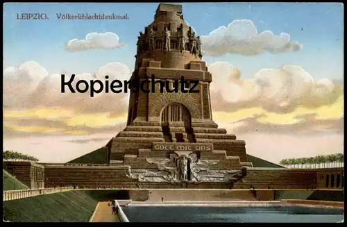 ALTE POSTKARTE DAS VÖLKERSCHLACHTDENKMAL LEIPZIG Denkmal monument AK Ansichtskarte cpa postcard