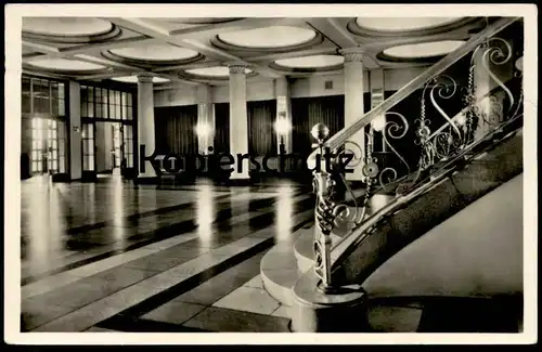 ÄLTERE POSTKARTE KARL-MARX-STADT KULTURPALAST DER WERKTÄTIGEN 1956 INNENANSICHT TREPPENHAUS Ansichtskarte cpa postcard
