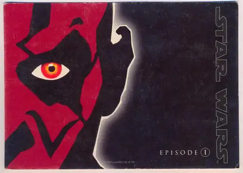 ÄLTERE POSTKARTE STAR WARS EPISODE 1 DIE SAGA BEGINNT AM 19.08.199 George Lucas Edgar Ansichtskarte postcard cpa AK