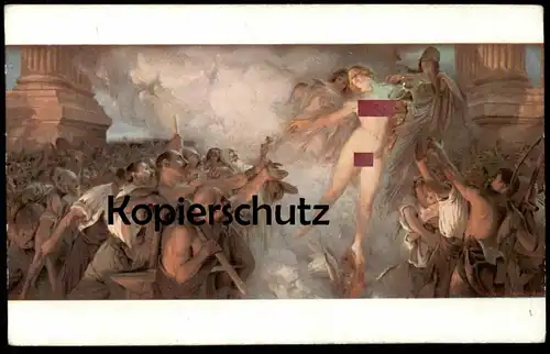 ALTE KÜNSTLER POSTKARTE LA FORTUNE PASSE QUINSAC DAS GLÜCK Frau femme seins nus nude breast woman nudity cpa postcard