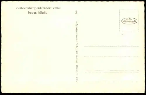 ALTE POSTKARTE SEIFRIEDSBERG BIHLERDORF ALLGÄU BLAICHACH Ansichtskarte AK cpa postcard