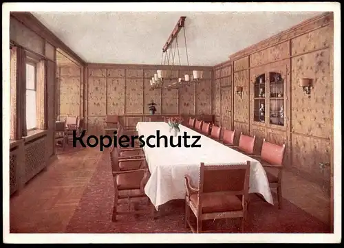 ALTE POSTKARTE BERGHOF HAUS WACHENFELD SPEISESAAL OBERSALZBERG Berchtesgaden eagles nest Ansichtskarte postcard cpa AK