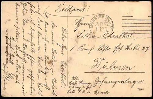 ALTE POSTKARTE MÜNSTER IN WESTFALEN BOTANISCHER GARTEN botanical garden Ansichtskarte AK postcard cpa